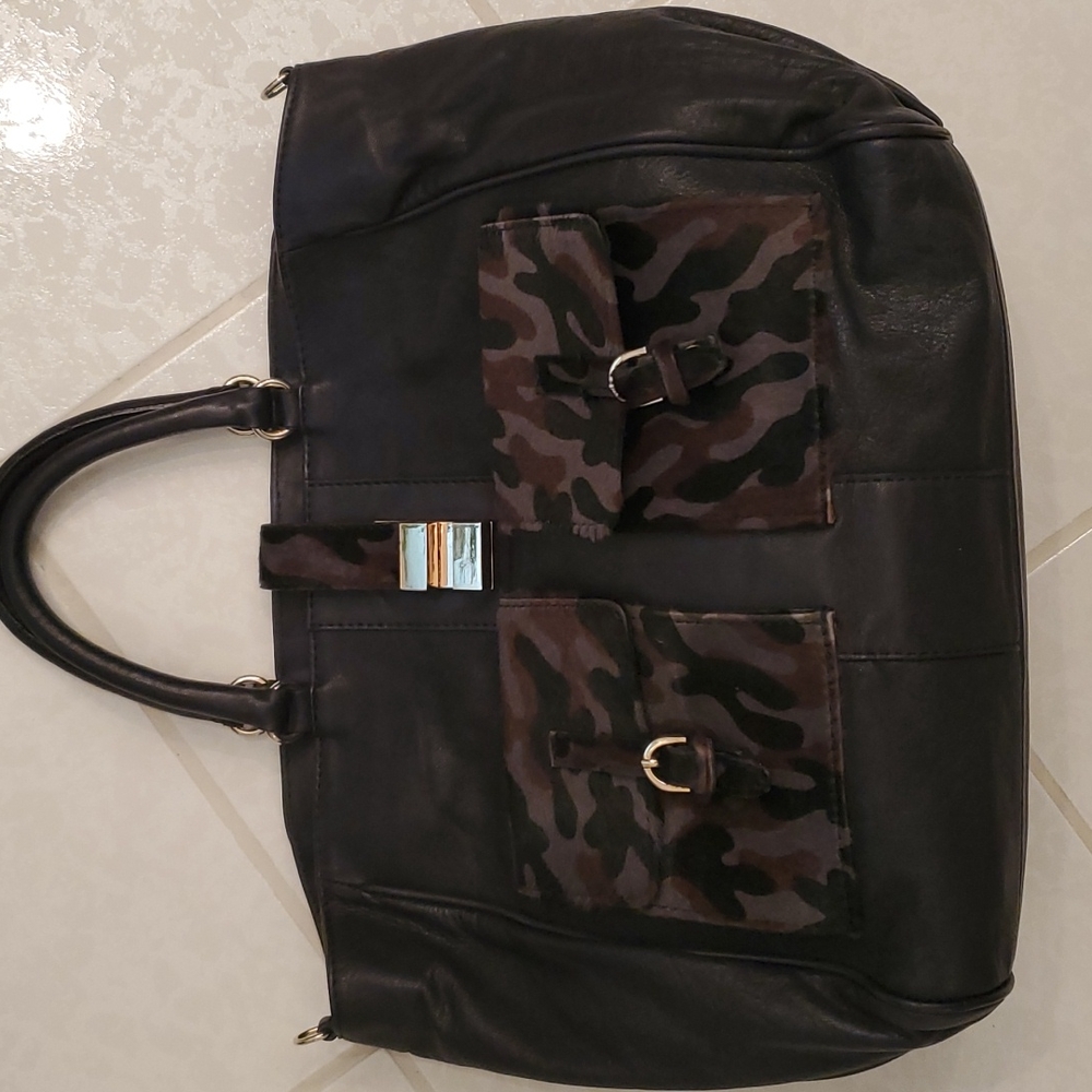 VIA REPUBBLICA Leather tote